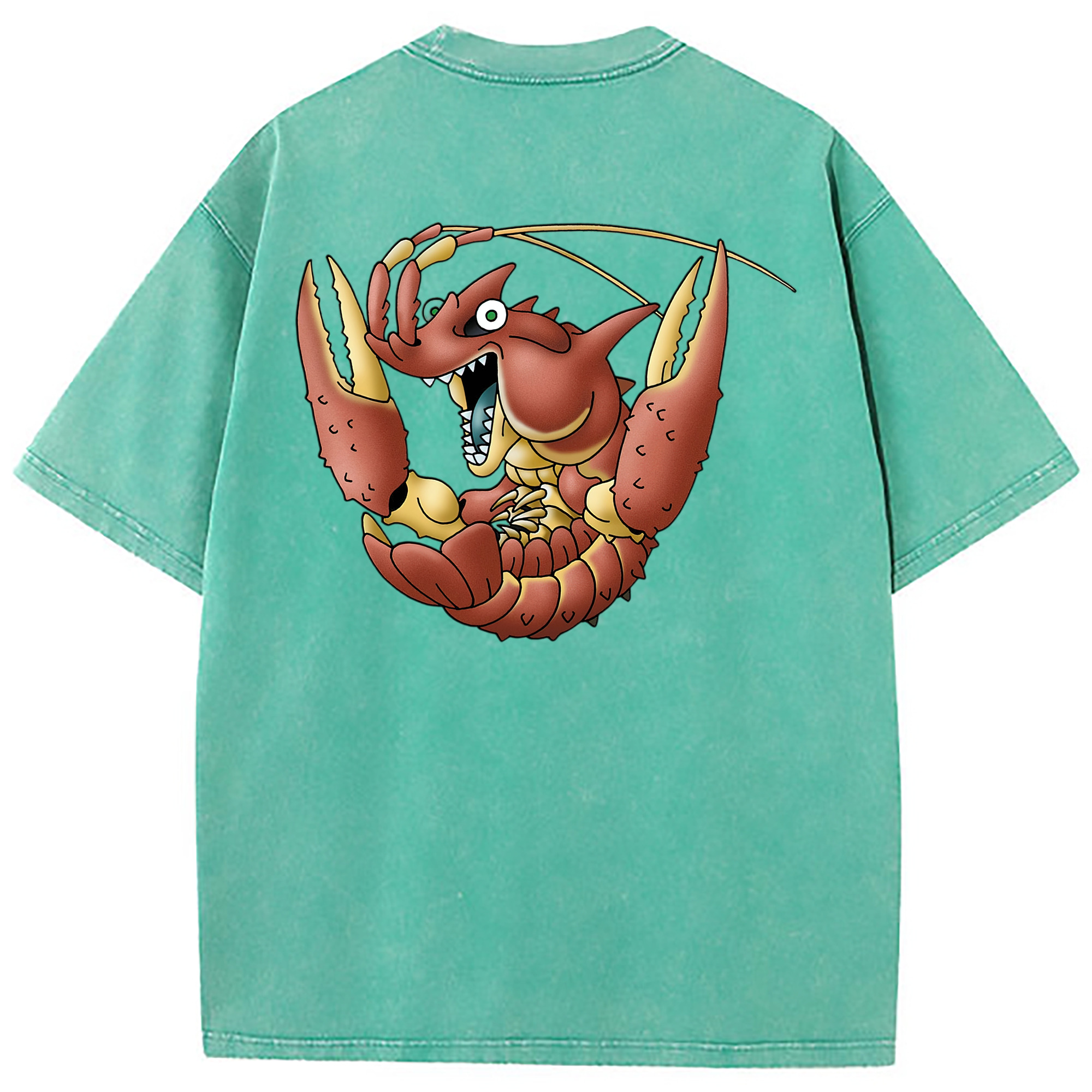（画像用） ドラゴンクエスト Doragon Kuesuto Dragon Quest 綿100% ヴィンテージ風 半袖Tシャツ（背面プリント）